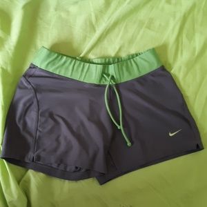 Gray nike workout shorts